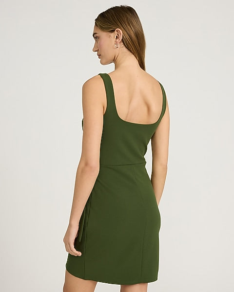 Sophie Crepe Tie Wrap Mini Dress
